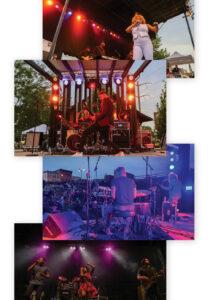 collage of photos from merchant street musicfest in downtown kankakee